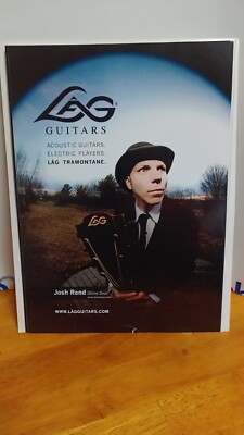 LAG GUITARS JOSH RAND STONE SOUR GUITAR 2012 PRINT AD 11 X 8.5,.