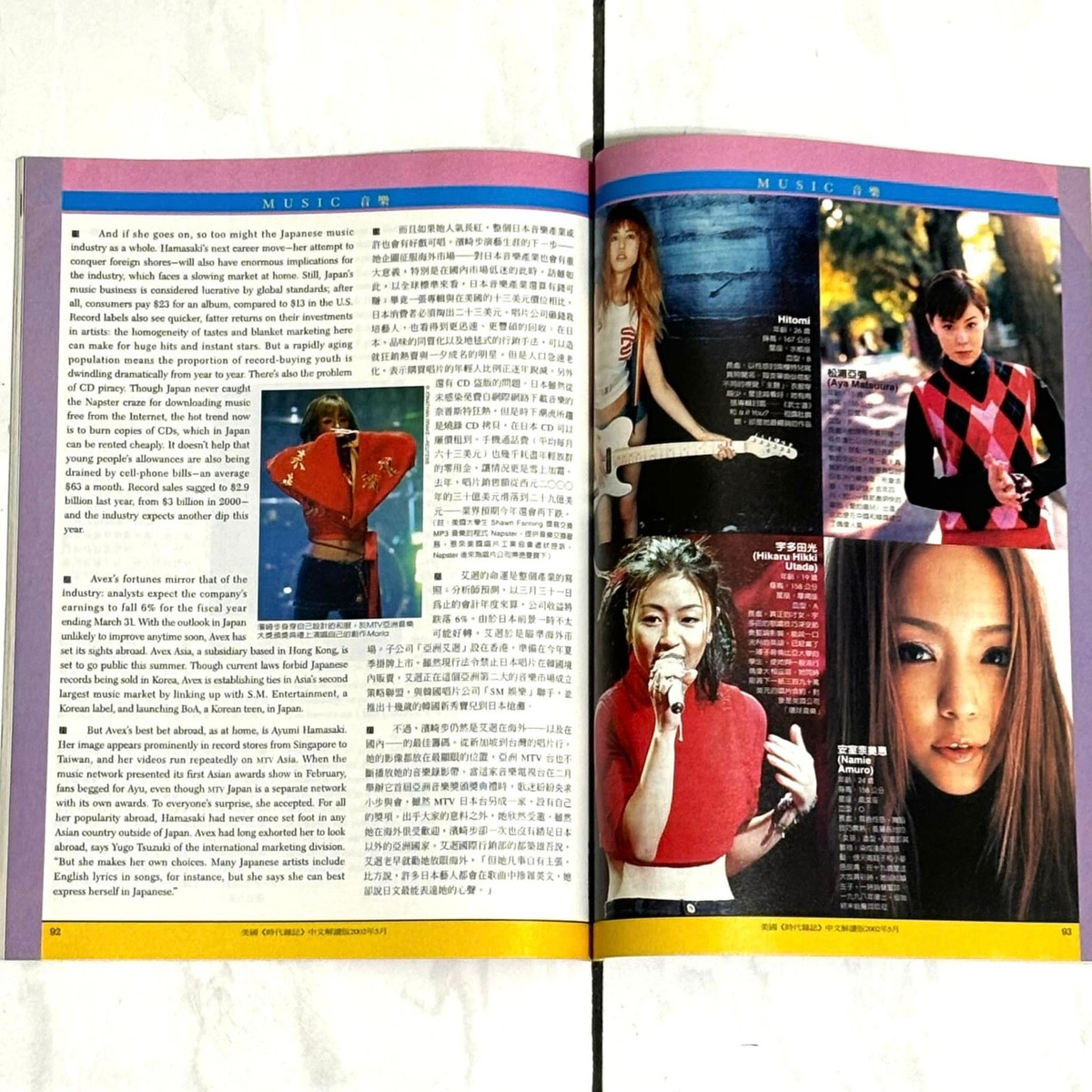 Ayumi Hamasaki 濱崎步 2002/5 Time Express 時代解讀 Taiwan
