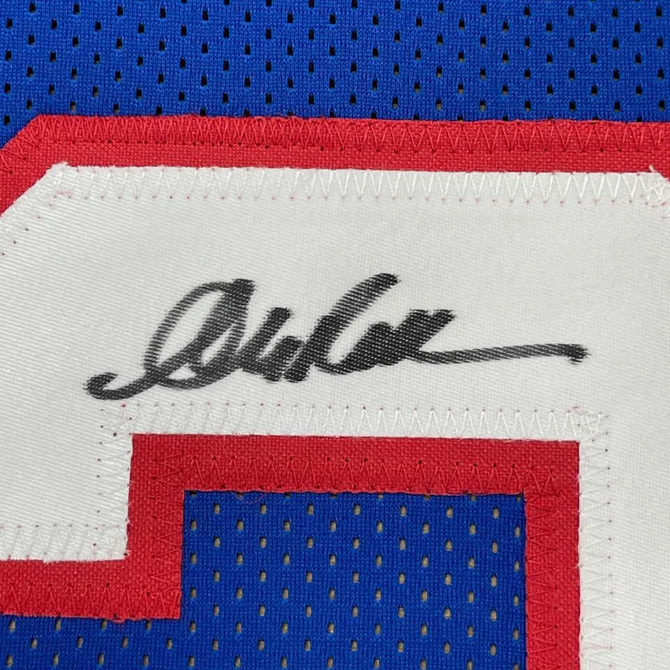 Framed Autographed/Signed Andre Reed 33x42 Buffalo Blue Jersey PSA/DNA COA - Image 2 of 2