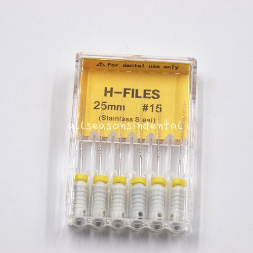 Dental Stainless Steel Endodontic Root Canal H/K/R Files 21/25/31mm Hand Use - Picture 29 of 49