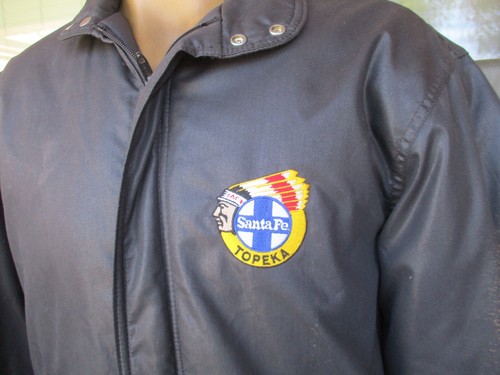 Vintage AT&SF RR, Topeka Santa Fe Railroad Train Crew Jacket, Medium - Bild 2 von 14