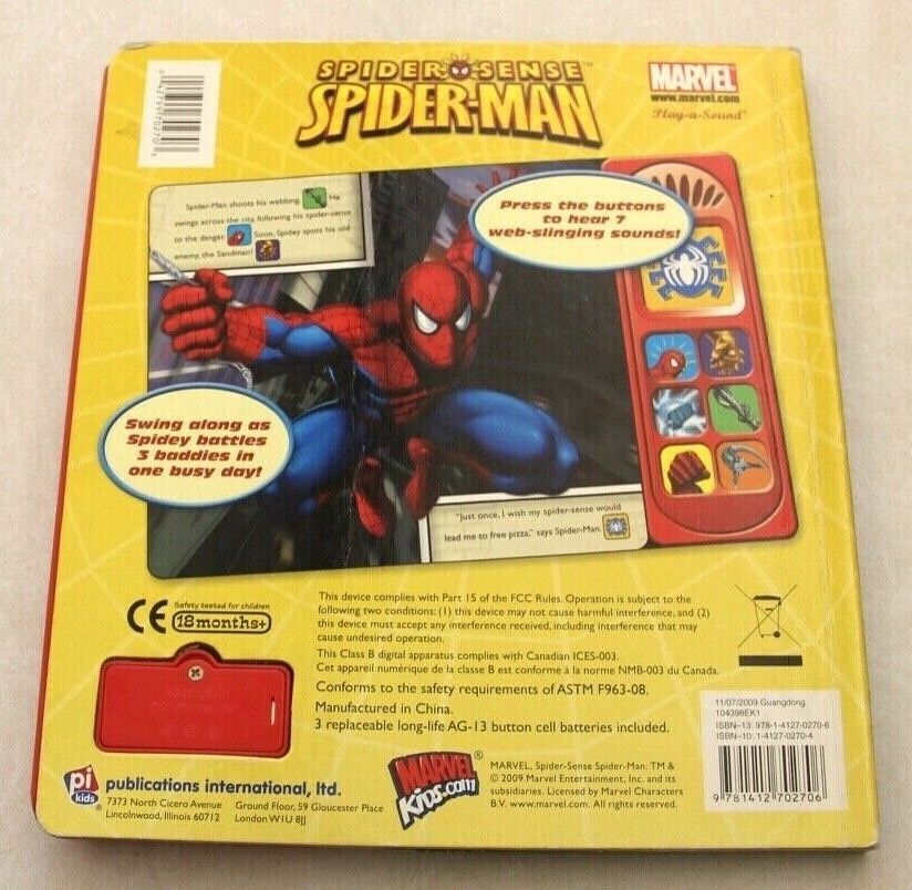 Marvel Spider-man - Spidey and His Amazing Friends - First Words! Point,  Match, Listen, and Learn! 30-Button Sound Book – PI Kids