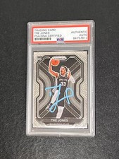 2020-21 Panini Prizm #291 Tre Jones Signed Card AUTO PSA/DNA Slabbed RC Spurs