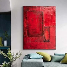 Abstract Wall Art Hand Painted Oil Painting On Canvas Thick Textured Art #015
