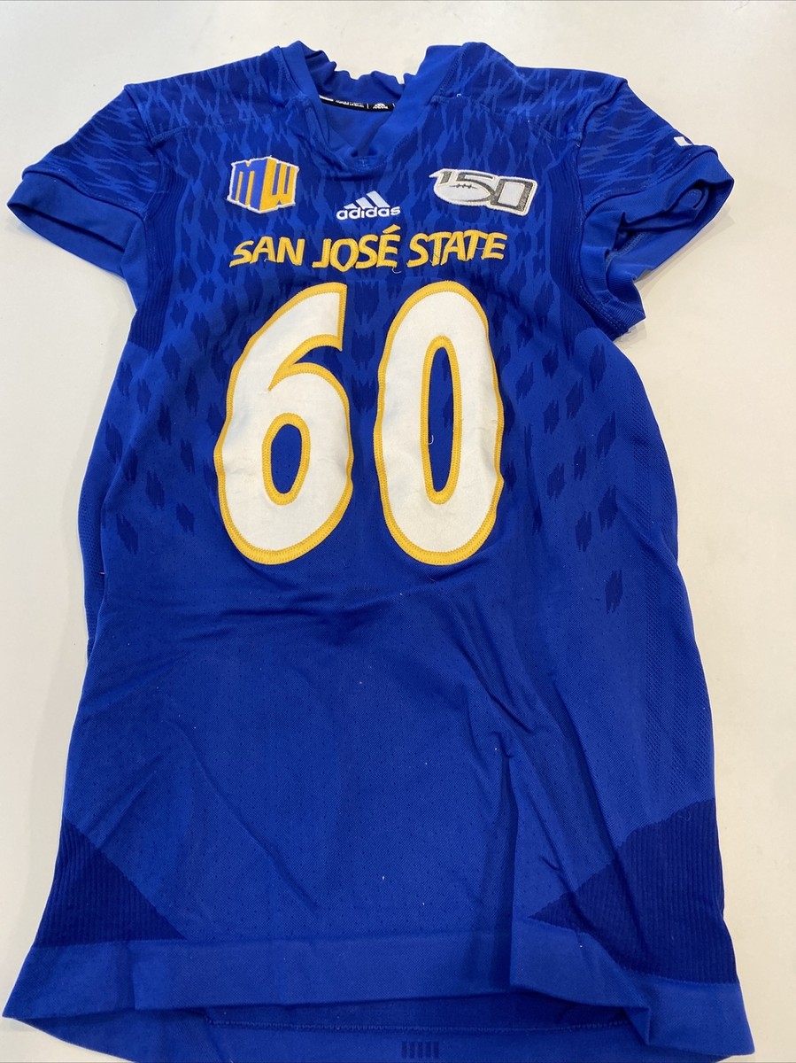 Game Worn Used adidas San Jose State Spartans SJSU Football Jersey