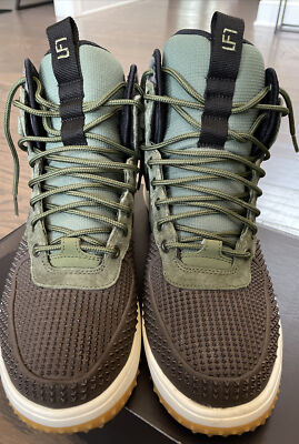 Nike Lunar Air Force 1 Duckboot 805899-200 SZ 10 Army Olive Black