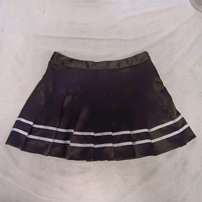 FOREVER 21 Mini Skirt Large Black White Schoolgirl Cheerleader - Main Image