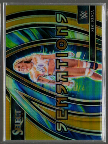 2024 Select WWE Sensations Gold Prizms #15 Sol Ruca /10