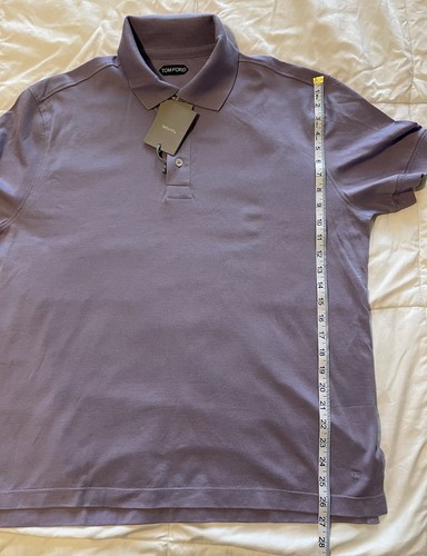 Tom Ford 3 Button Lilac Color Polo - 100% Cotton Men’s Size 58 - Picture 13 of 18