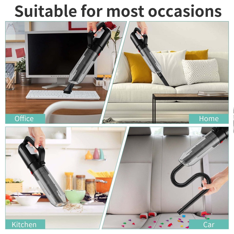 Hand Vacuum Cleaner, Doosl 120W Perfect Portable Handheld Vacuum