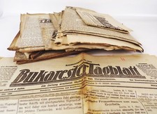 Bukarester Tagblatt Zeitung 1917 Konvolut Bukarest Rum&auml;nien