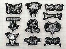 Black Metal Vinyl Sticker Lot 10 Stickers SET 1 cvlt gothic death punk heavy