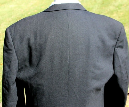 CHRISTIAN DIOR Monsieur Vintage Double Breasted Black Wool Blazer Men's 42 R - Picture 6 of 12