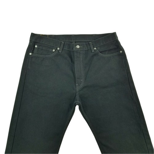 Levi's 505 38x32 Regular Fit Straight Leg Zip Fly Black Non Stretch Men's Jeans - Picture 7 of 12