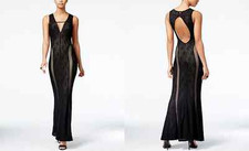 GUESS Josefina Sleeveless Lace Maxi Dress, Jet Black, Medium