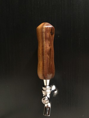 Handmade Beer Tap Handle Keg Handle Unique Black Walnut Hand Turned Unique
