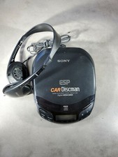 TESTED Sony Walkman ESP Discman D-842K Portable CD Player  MDR-026 Headphones
