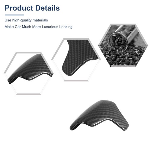 Center Interior Gear Shift Head Trim For Chevy Colorado 2014-2022 Carbon Fiber - Foto 16 di 23