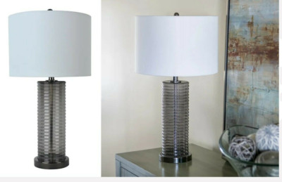 Rylie 26.75'' Transparent Smoke Table Lamp #TL22784 COSTCO#1474251