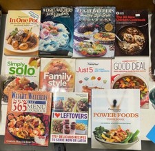 Lot of 11 Weight Watchers Cookbooks Hardcover and Paperback Diet Weight Loss