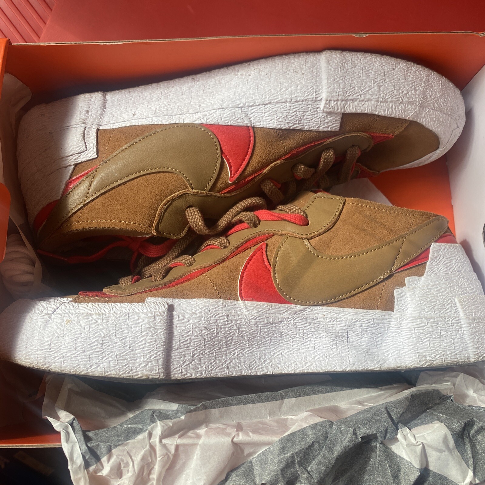 SACAI X NIKE Taglia 13 Nike Sacai x Blazer marrone basso britannico