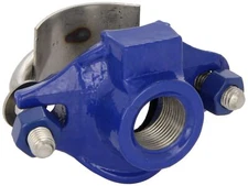 Smith-Blair Ductile Iron Saddle Clamp, Stainless Steel Single Strap, 2" Pipe