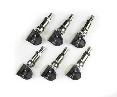New 315mhz 6 Sensor Chrome Stem TPMS Set For 2019 Ford F350 Super Duty Dually