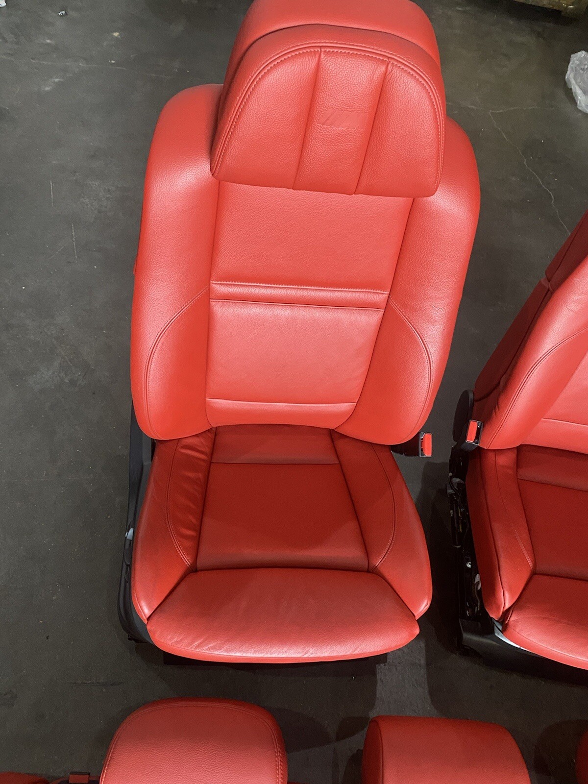 1013 BMW E70 X5M Red Interior Seat Front Rear Set OEM Heated Seats X5