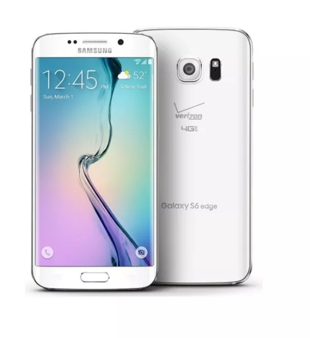 Samsung Galaxy S6 Edge G925V Verizon 32GB UNLOCKED 4G LTE Smartphone Good White