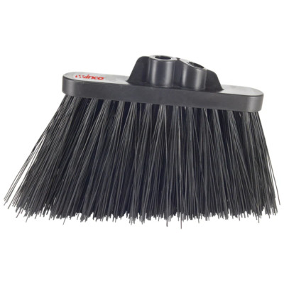 Back of House Angle Broom Dual Position Head Unflagged Bristles Heavy Duty Black