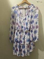 Loveshackfancy Popover Long Sleeve Dress Size Small Deep Cotton Candy