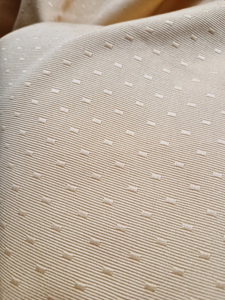 tissu vintage ameublement jaune or a motif "tiret" 1,50 m x 3,50 m ideal siege - Photo 4/4