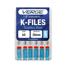 Size 60 28mm Endo K-Files, Dental Endodontic K Files (Premium Stainless Steel)