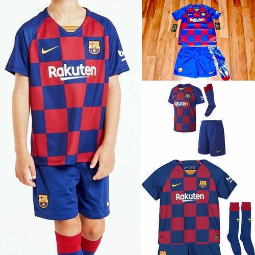 Nike 2019/20 Barcelona Junior Juvenil Niño Completo Hogar Kit AO3052 456 M,L,XL 5-9 AÑOS - Imagen 1 de 10