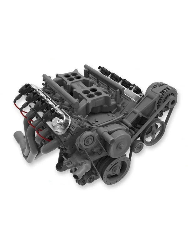 Holley Valve Covers Tall Cast Raw Chevy 4.8 5.3 5.7 6.0 6.2 7.0L (241-111) - Image 2 of 4