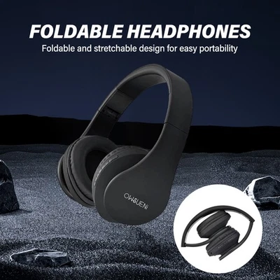 SIINDOO Wireless Bluetooth Kopfhörer On Over Ear HiFi Stereo Faltbares Headphone Headset
