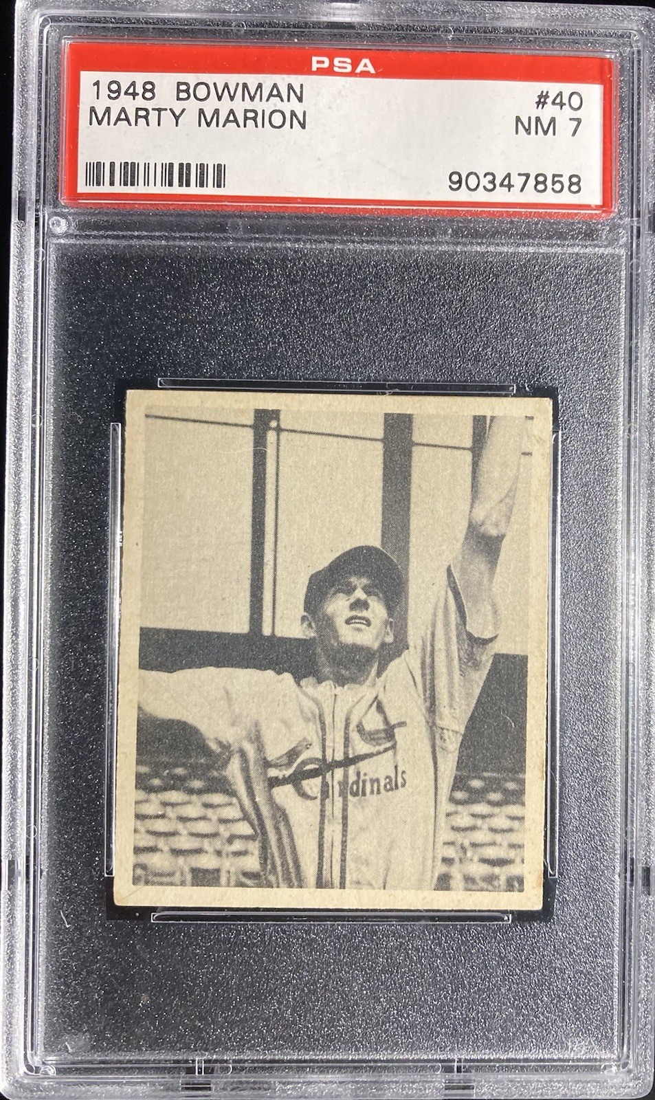 1948 Bowman #40 Marty Marion PSA 7