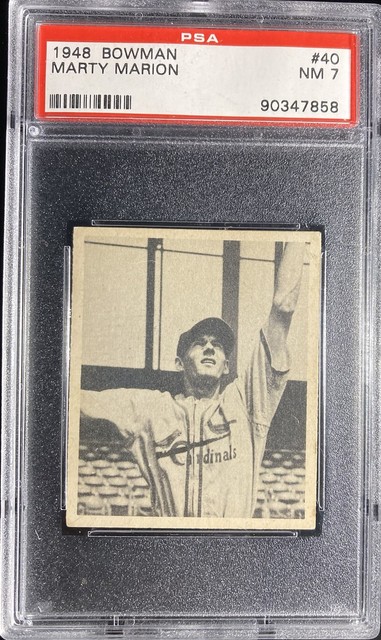 1948 Bowman #40 Marty Marion PSA 7