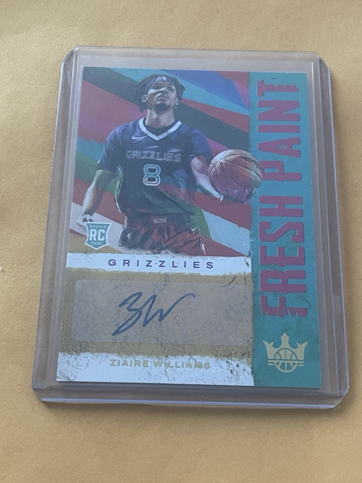 Panini Court Kings Rookie Autograph Ziaire Williams #FP-ZWL Grizzlies