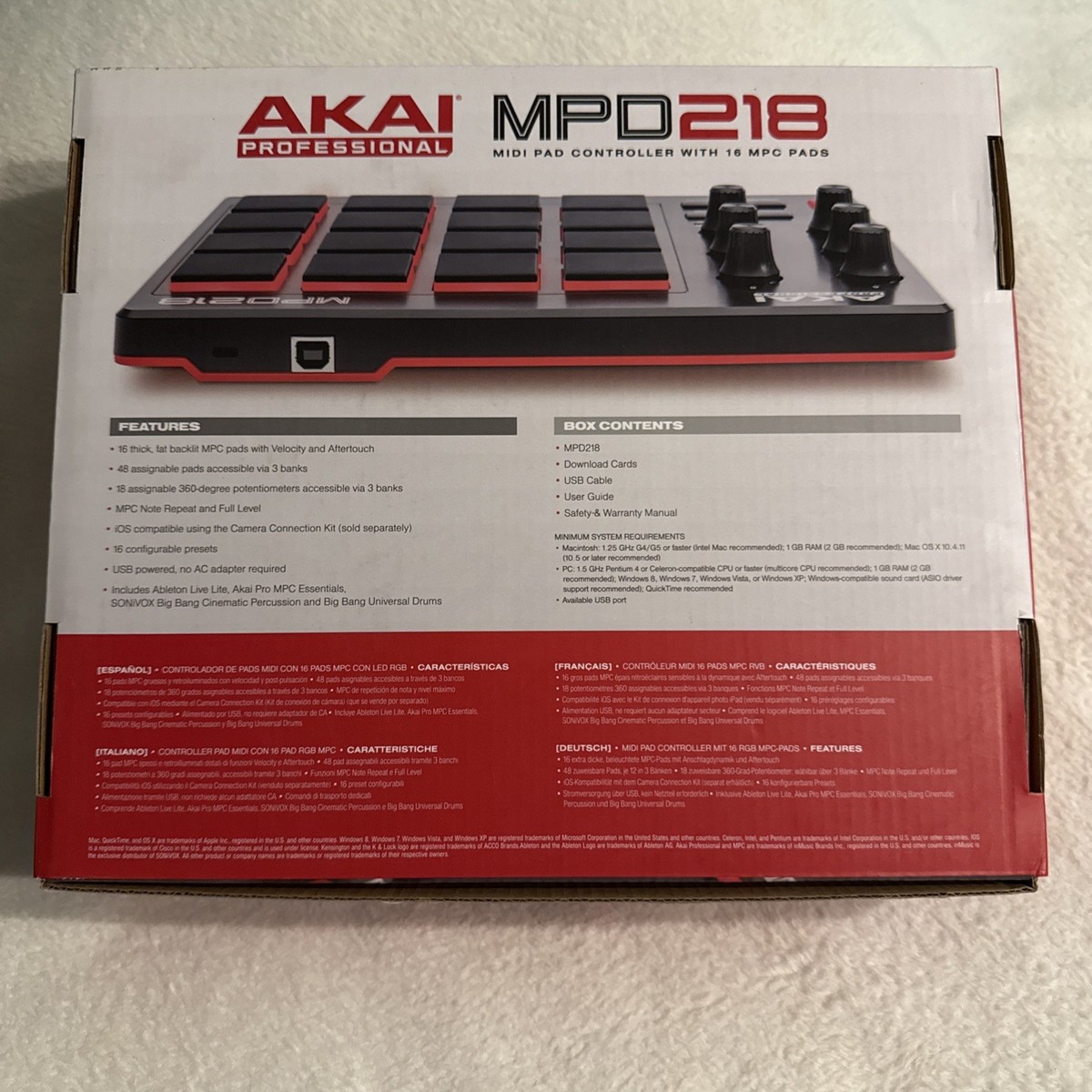 【美品】AKAI MPD218 MIDIパッド Akai MPD218 Drum Pad Controller | zZounds