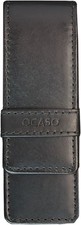 Ocaso Dual Slim Leder Aufbewahrungstasche Schwarz EDC Doppelfach Tragetasche