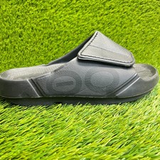 Oofos OOahh Sport Flex Womens Size 7 Black Walking Outdoor Recovery Slide Sandal