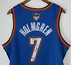 Chet Holmgren "I'm him" Signed Thunder NBA Finals Nike Jersey BAS (USASM #25/25)