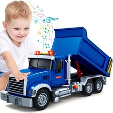 SpringFlower Large Dump Truck Toy for 3 4 5 6 7 Years Old Boy, 15 inches