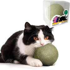 3.94 Inches Huge Catnip Ball for Indoor Cats -Giant Cat Toys for Kittens -Jumbo