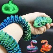 3D Printed Snake Articulated Viper Fidget Decor Toy Office Desk Toys Cobra