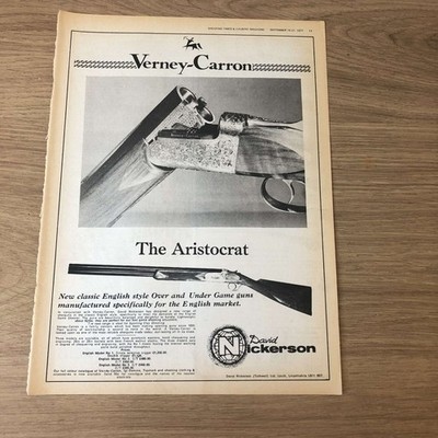 GUNS22 MAGAZINE ADVERT 12X9 VERNEY-CARRON: THE ARISTOCRAT