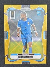 Rodrigo Aguirre 2026 Panini Prizm FIFA World Cup Gold Celestial Lattice RC /10