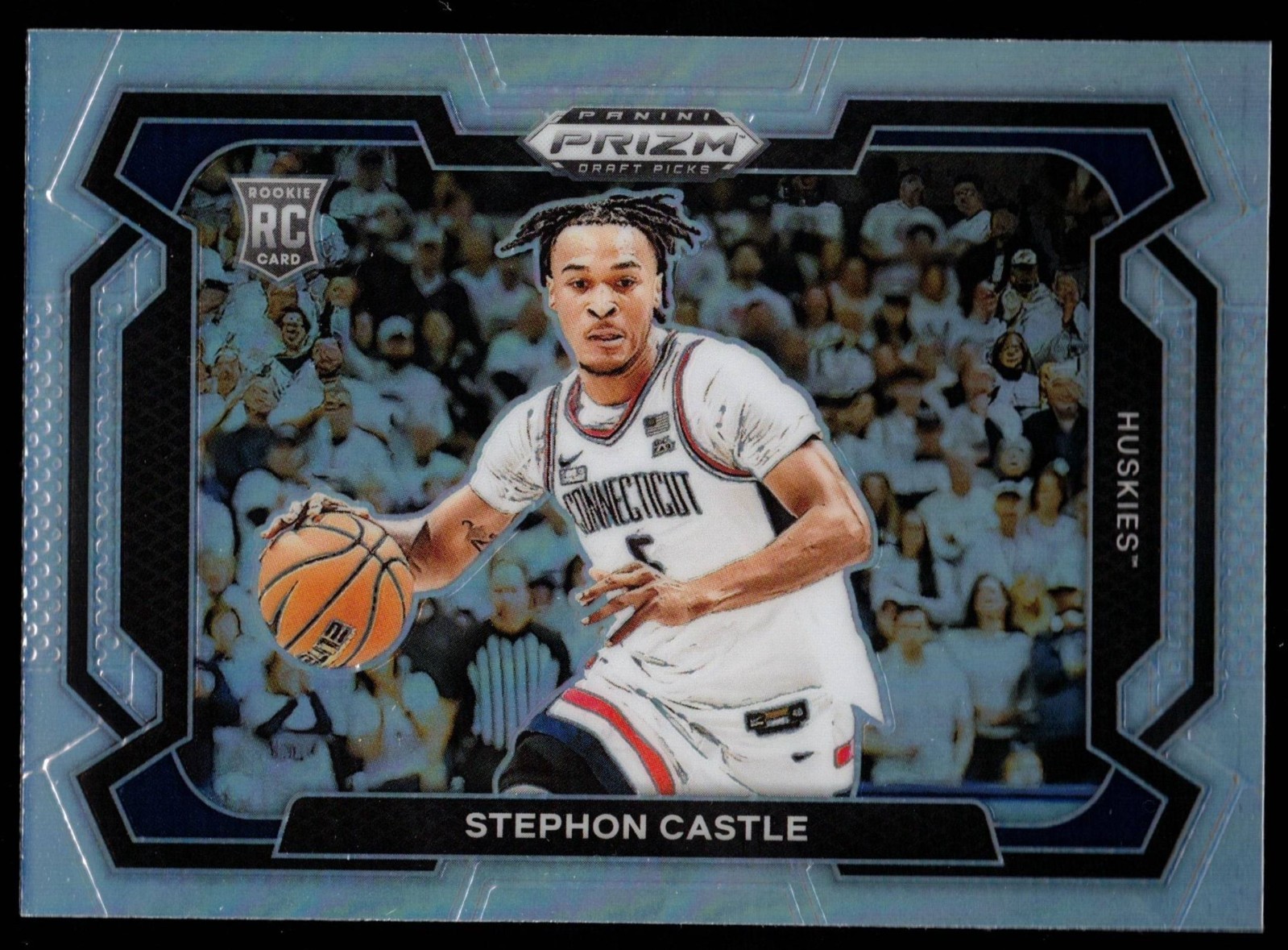 Stephon Castle 2024-25 Panini Prizm Draft Picks Silver Prizm Variation #17 (RC)
