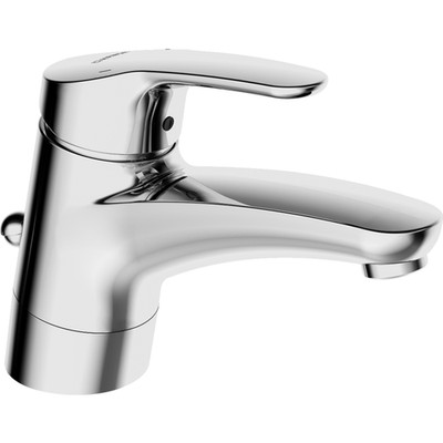 Hansa Waschtischarmatur Hansamix 01192183 chrom, mit Ablaufgarnitur, Wasserhahn